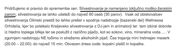 Terme Olimia, gejem in lezbijkam neprijazne terme