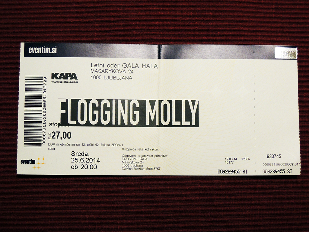 Flogging Molly – Ljubljana, Kino Šiška (25.6.2014)